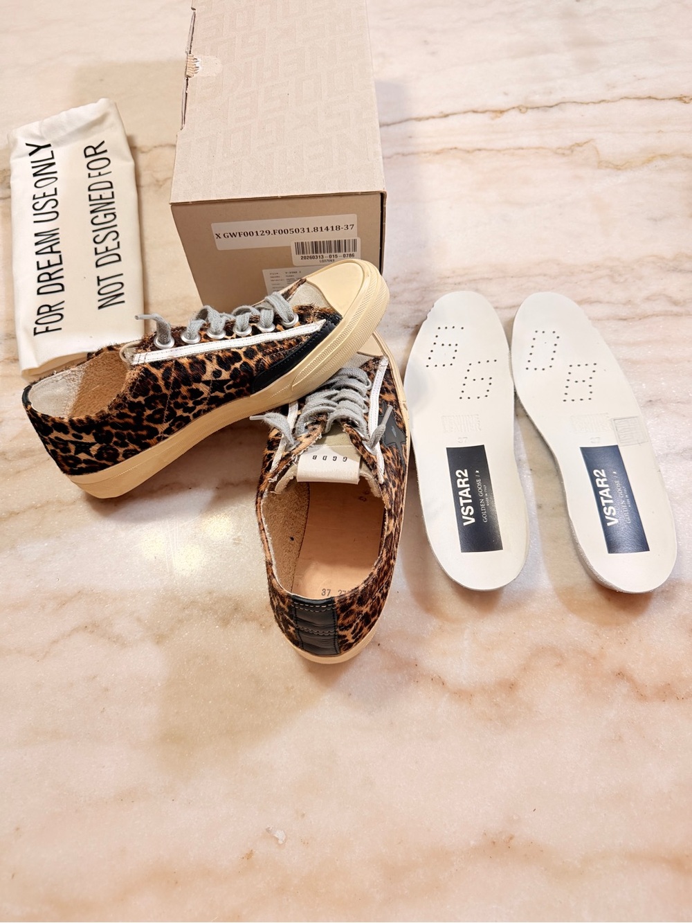 Golden Goose Leopard Print VSTAR2 - Picture 4 of 12